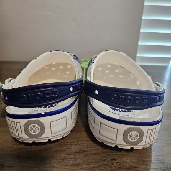Star Wars R2-D2 Crocs Classic Clog W Sz 9 M7 White Droid SciFi Action Lucus Film main image 8